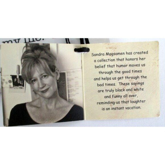 Sandra Magsamen Witty Wisdom Wall Plaque Ornament Personalize Gift - Picture 4 of 6